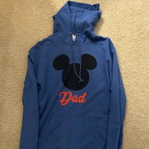 Disney dad custom Blue Hoodie